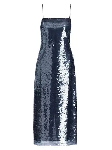 Tanya Taylor Women's Lenox Sequined Slip Dress - Midnight | Thumbnail 1 Tanya Taylor Women's Lenox Sequined Slip Dress - Midnight | Thumbnail 1