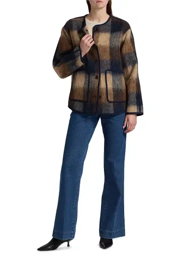 TANYA TAYLOR Women's Janet Plaid Jacket | Thumbnail 2 TANYA TAYLOR Women's Janet Plaid Jacket | Thumbnail 2