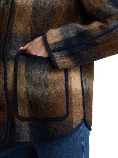 TANYA TAYLOR Women's Janet Plaid Jacket | Thumbnail 6 TANYA TAYLOR Women's Janet Plaid Jacket | Thumbnail 6