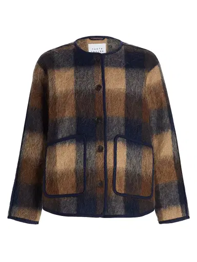 TANYA TAYLOR Women's Janet Plaid Jacket | Thumbnail 1 TANYA TAYLOR Women's Janet Plaid Jacket | Thumbnail 1