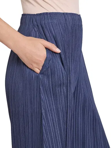Pleats Please Issey Miyake Women's Mellow Pleated Pants - Navy | Thumbnail 6 Pleats Please Issey Miyake Women's Mellow Pleated Pants - Navy | Thumbnail 6