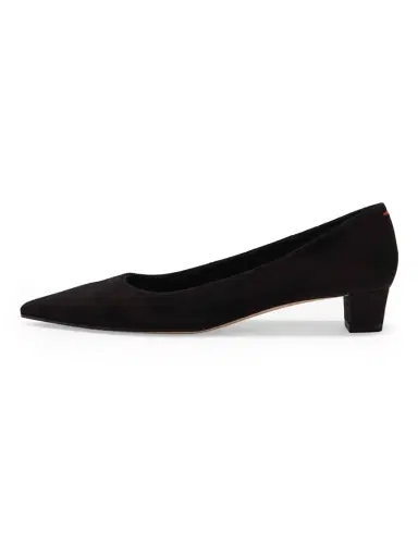 aeyde Women's 30MM Suede Pumps - Black | Thumbnail 1 aeyde Women's 30MM Suede Pumps - Black | Thumbnail 1