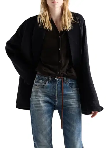 Prada Women's Cashmere Cardigan - Brown | Thumbnail 2 Prada Women's Cashmere Cardigan - Brown | Thumbnail 2