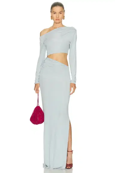Atlein Cut Out Long Dress | Thumbnail 1 Atlein Cut Out Long Dress | Thumbnail 1