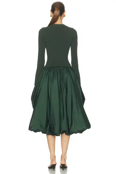 SIMKHAI Kenlie Mock Neck Midi Dress | Thumbnail 3 SIMKHAI Kenlie Mock Neck Midi Dress | Thumbnail 3