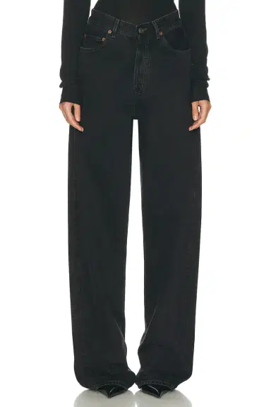 Saint Laurent V-Waist Baggy Wide Leg | Thumbnail 1 Saint Laurent V-Waist Baggy Wide Leg | Thumbnail 1