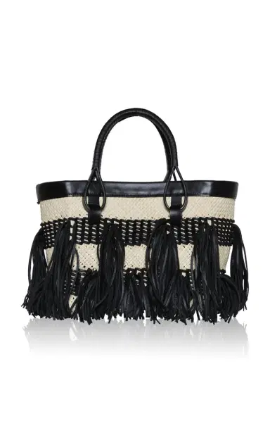 Johanna Ortiz Alcázar Natural Palm Mini Tote Bag | Thumbnail 1 Johanna Ortiz Alcázar Natural Palm Mini Tote Bag | Thumbnail 1