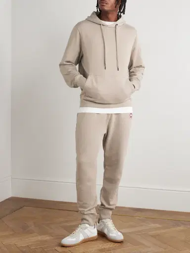 Canada Goose Huron Tapered Logo-Appliquéd Cotton-Jersey Sweatpants - Men | Thumbnail 2 Canada Goose Huron Tapered Logo-Appliquéd Cotton-Jersey Sweatpants - Men | Thumbnail 2