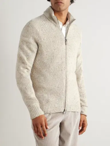 Canali Wool-Blend Zip-Up Cardigan - Men | Thumbnail 3 Canali Wool-Blend Zip-Up Cardigan - Men | Thumbnail 3