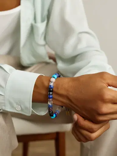 Carolina Bucci Firenze Forte 18-Karat Gold Multi-Stone Beaded Bracelet - Men | Thumbnail 2 Carolina Bucci Firenze Forte 18-Karat Gold Multi-Stone Beaded Bracelet - Men | Thumbnail 2