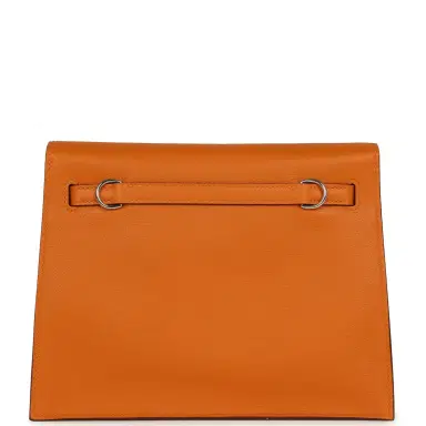 HERMÈS Hermes Kelly Danse Abricot Verso Evercolor Palladium Hardware | Thumbnail 4 HERMÈS Hermes Kelly Danse Abricot Verso Evercolor Palladium Hardware | Thumbnail 4