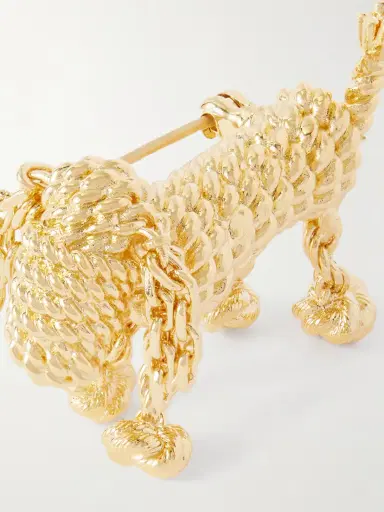 Loewe Sausage Dog Gold-tone Brooch | Thumbnail 4 Loewe Sausage Dog Gold-tone Brooch | Thumbnail 4