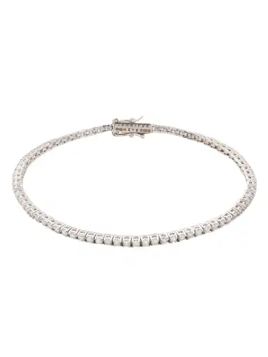 Jennifer Meyer 4-prong Small 18-karat White Gold Diamond Tennis Bracelet | Thumbnail 1 Jennifer Meyer 4-prong Small 18-karat White Gold Diamond Tennis Bracelet | Thumbnail 1