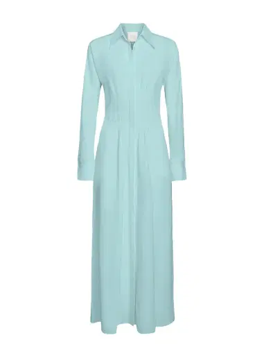 TWP Main Street After Midnight Dress in Coated Viscose Linen | Thumbnail 1 TWP Main Street After Midnight Dress in Coated Viscose Linen | Thumbnail 1