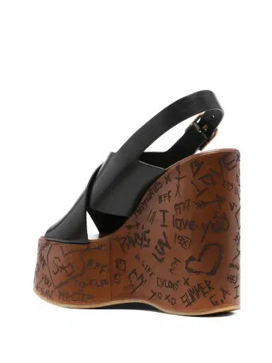 Chloé Maxime Platform Wedge | Thumbnail 3 Chloé Maxime Platform Wedge | Thumbnail 3