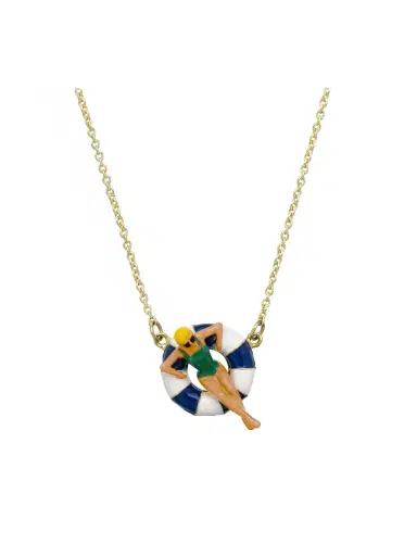 Aliita Navy Blue Flotadora Necklace | Thumbnail 1 Aliita Navy Blue Flotadora Necklace | Thumbnail 1
