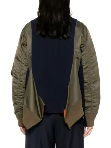 Sacai Nylon Twill x Knit Jacket | Thumbnail 4 Sacai Nylon Twill x Knit Jacket | Thumbnail 4