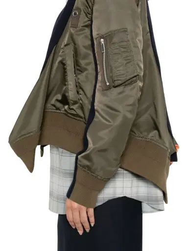 Sacai Nylon Twill x Knit Jacket | Thumbnail 5 Sacai Nylon Twill x Knit Jacket | Thumbnail 5