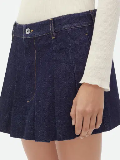Bottega Veneta Pleated Denim Mini Skirt | Thumbnail 5 Bottega Veneta Pleated Denim Mini Skirt | Thumbnail 5