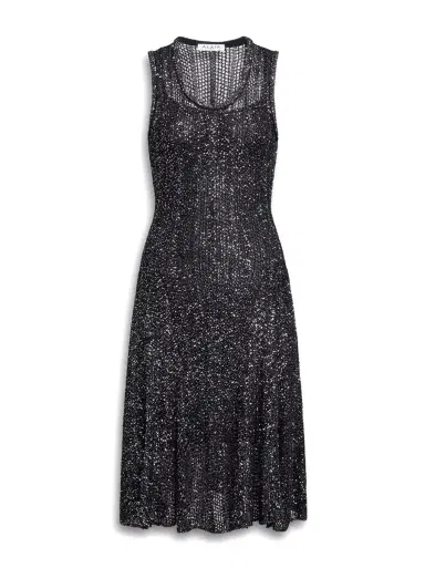 Alaïa Sequin Knit Skater Dress | Thumbnail 1 Alaïa Sequin Knit Skater Dress | Thumbnail 1