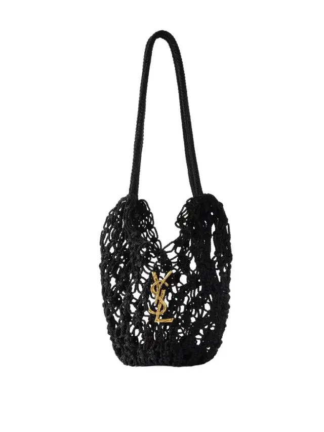 Saint Laurent Small Woven Shopping Bag