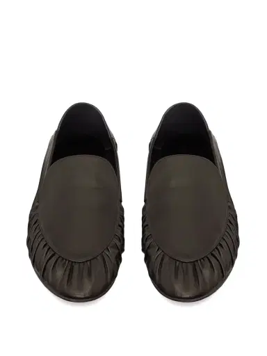 Saint Laurent Smooth Leather Alain Slippers | Thumbnail 1 Saint Laurent Smooth Leather Alain Slippers | Thumbnail 1