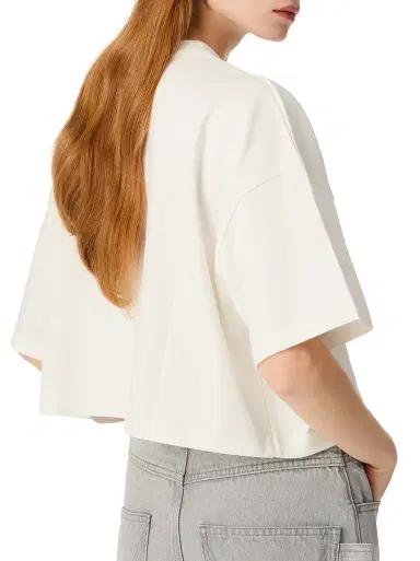 Bottega Veneta Soft Cotton Jersey T-Shirt with Heart Detail | Thumbnail 3 Bottega Veneta Soft Cotton Jersey T-Shirt with Heart Detail | Thumbnail 3