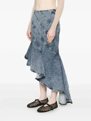Alaïa Spiral Denim Skirt | Thumbnail 4 Alaïa Spiral Denim Skirt | Thumbnail 4