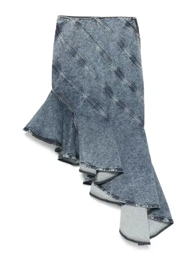 Alaïa Spiral Denim Skirt | Thumbnail 1 Alaïa Spiral Denim Skirt | Thumbnail 1