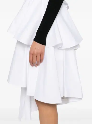 Alaïa Tiered Poplin Midi Skirt | Thumbnail 5 Alaïa Tiered Poplin Midi Skirt | Thumbnail 5