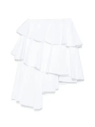 Alaïa Tiered Poplin Midi Skirt | Thumbnail 1 Alaïa Tiered Poplin Midi Skirt | Thumbnail 1