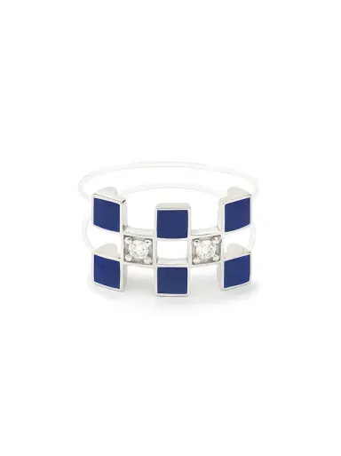 MYSTERYJOY White Gold Nylon Illusion Lacquer Ring | Thumbnail 1 MYSTERYJOY White Gold Nylon Illusion Lacquer Ring | Thumbnail 1