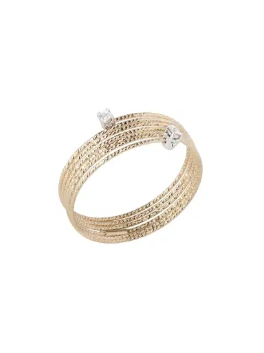 Ritique Wire Stacked Ring with Diamond | Thumbnail 1 Ritique Wire Stacked Ring with Diamond | Thumbnail 1