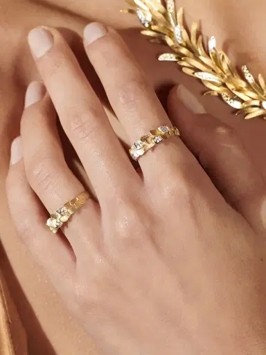 Luisa Rosas Yellow Gold Skin Ring #S | Thumbnail 2 Luisa Rosas Yellow Gold Skin Ring #S | Thumbnail 2