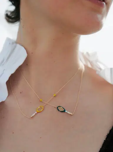 Aliita Yellow Tennis Pelota Necklace | Thumbnail 2 Aliita Yellow Tennis Pelota Necklace | Thumbnail 2