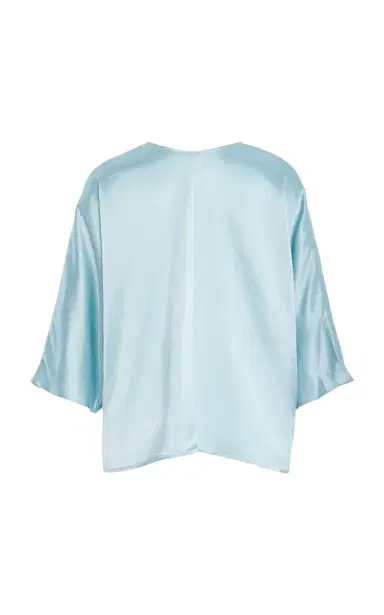 By Malene Birger Lucia Relaxed V-Neck Top | Thumbnail 2 By Malene Birger Lucia Relaxed V-Neck Top | Thumbnail 2