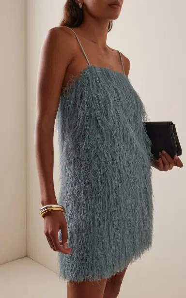By Malene Birger Ledo Fringed Mini Dress | Thumbnail 3 By Malene Birger Ledo Fringed Mini Dress | Thumbnail 3
