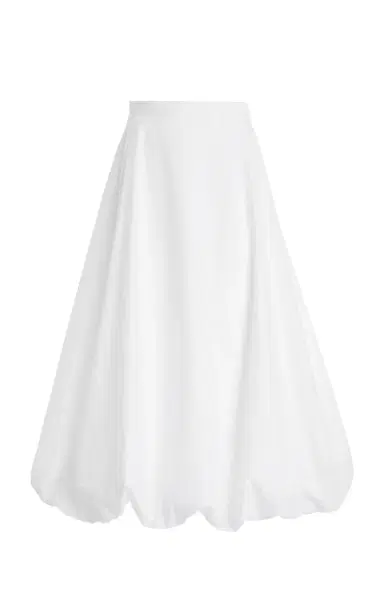 By Malene Birger Aubrey Bubble-Hem Cotton Maxi Skirt | Thumbnail 8 By Malene Birger Aubrey Bubble-Hem Cotton Maxi Skirt | Thumbnail 8
