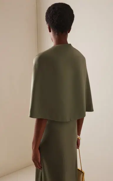 By Malene Birger Pinlos Draped Satin Cape | Thumbnail 4 By Malene Birger Pinlos Draped Satin Cape | Thumbnail 4