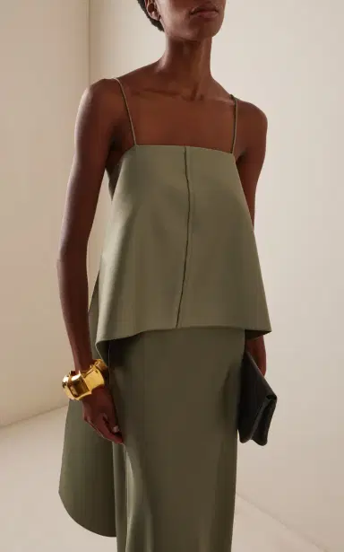 By Malene Birger Trinola Train-Detailed Sateen Top | Thumbnail 2 By Malene Birger Trinola Train-Detailed Sateen Top | Thumbnail 2