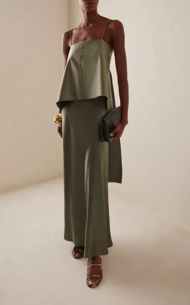 By Malene Birger Trinola Train-Detailed Sateen Top | Thumbnail 3 By Malene Birger Trinola Train-Detailed Sateen Top | Thumbnail 3