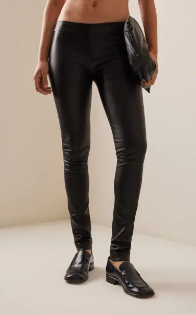 The Row Moto Leather Leggings - Black - XL | Thumbnail 3 The Row Moto Leather Leggings - Black - XL | Thumbnail 3