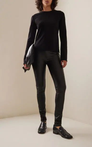 The Row Moto Leather Leggings - Black - XL | Thumbnail 10 The Row Moto Leather Leggings - Black - XL | Thumbnail 10