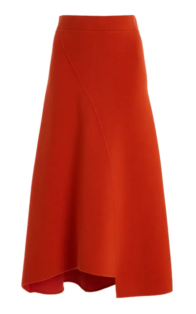 Felix Spliced Merino Wool Midi Skirt Felix Spliced Merino Wool Midi Skirt