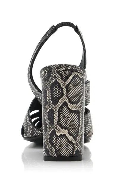 Alaïa Snake-Effect Leather Slingback Pumps | Thumbnail 4 Alaïa Snake-Effect Leather Slingback Pumps | Thumbnail 4
