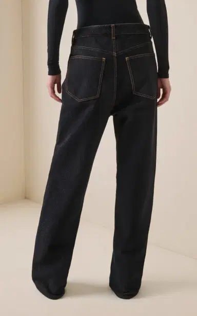 ALAÏA Low-Rise Straight-Leg Jeans | Thumbnail 4 ALAÏA Low-Rise Straight-Leg Jeans | Thumbnail 4