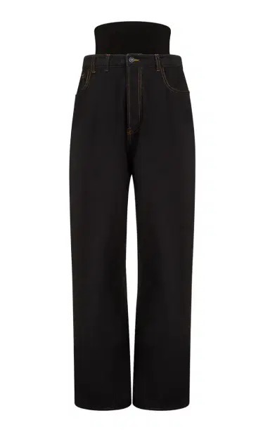ALAÏA Low-Rise Straight-Leg Jeans | Thumbnail 1 ALAÏA Low-Rise Straight-Leg Jeans | Thumbnail 1