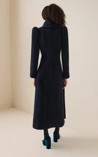ALAÏA Curved Virgin Wool Coat | Thumbnail 4 ALAÏA Curved Virgin Wool Coat | Thumbnail 4