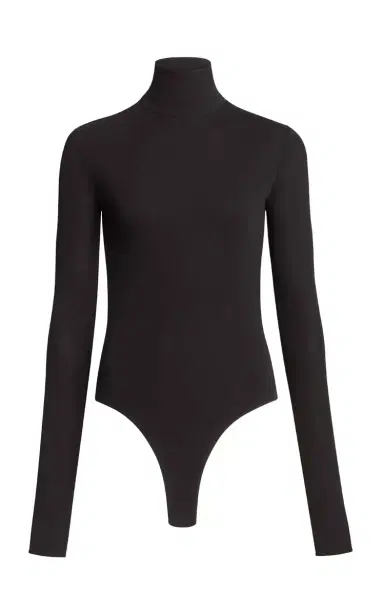 Alaïa Heart Cut-Out Jersey Bodysuit | Thumbnail 1 Alaïa Heart Cut-Out Jersey Bodysuit | Thumbnail 1