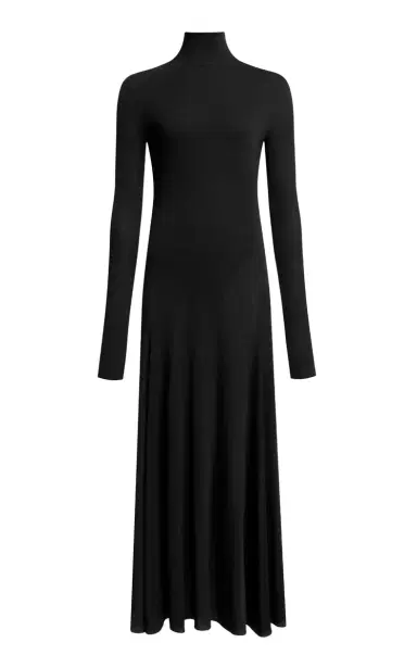 Alaïa Heart Cut-Out Jersey Midi Dress | Thumbnail 1 Alaïa Heart Cut-Out Jersey Midi Dress | Thumbnail 1